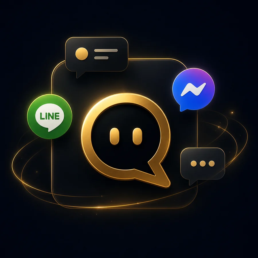 AI chat systems for website, LINE and Facebook